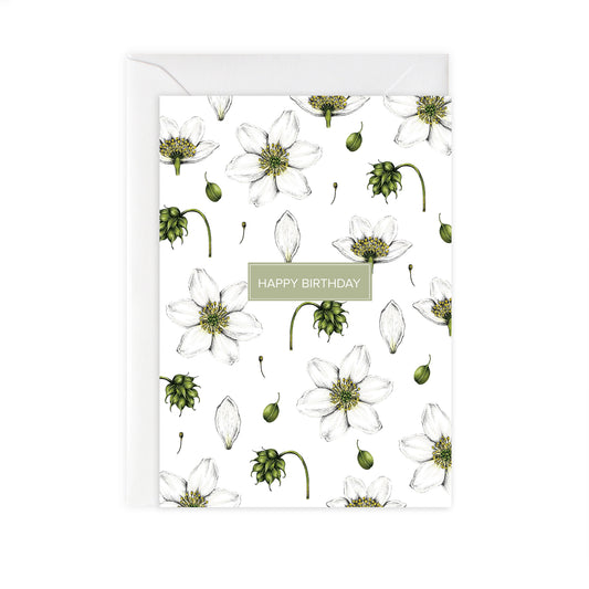 'HAPPY BIRTHDAY' CARD - FLORAL