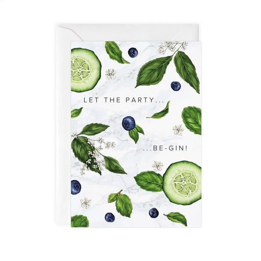 'LET THE PARTY BE-GIN' CARD