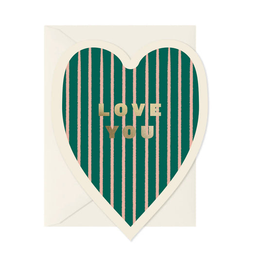 'LOVE YOU' HEART CARD